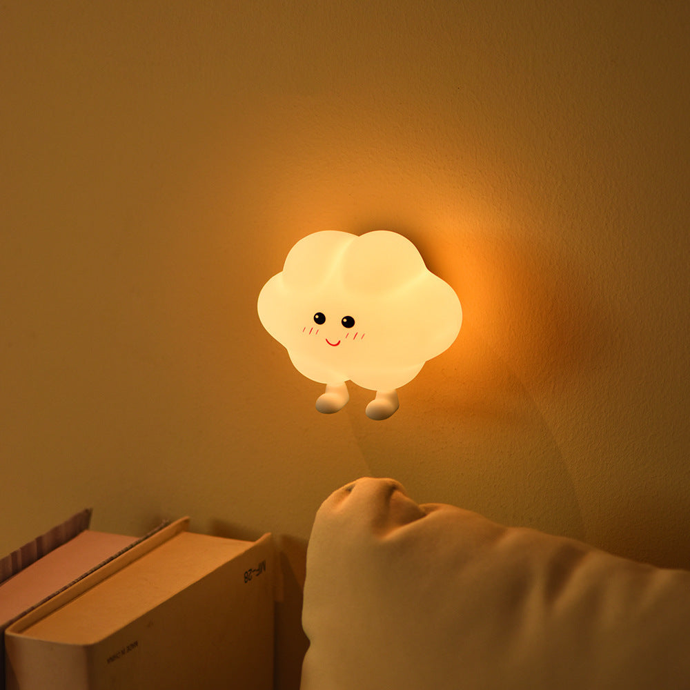 Moon and Cloud Silicone Bedroom Light