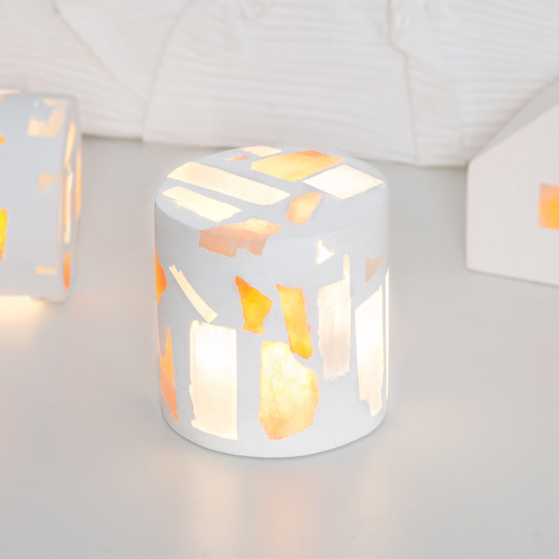 Light-transmitting Gypsum Cube Sugar