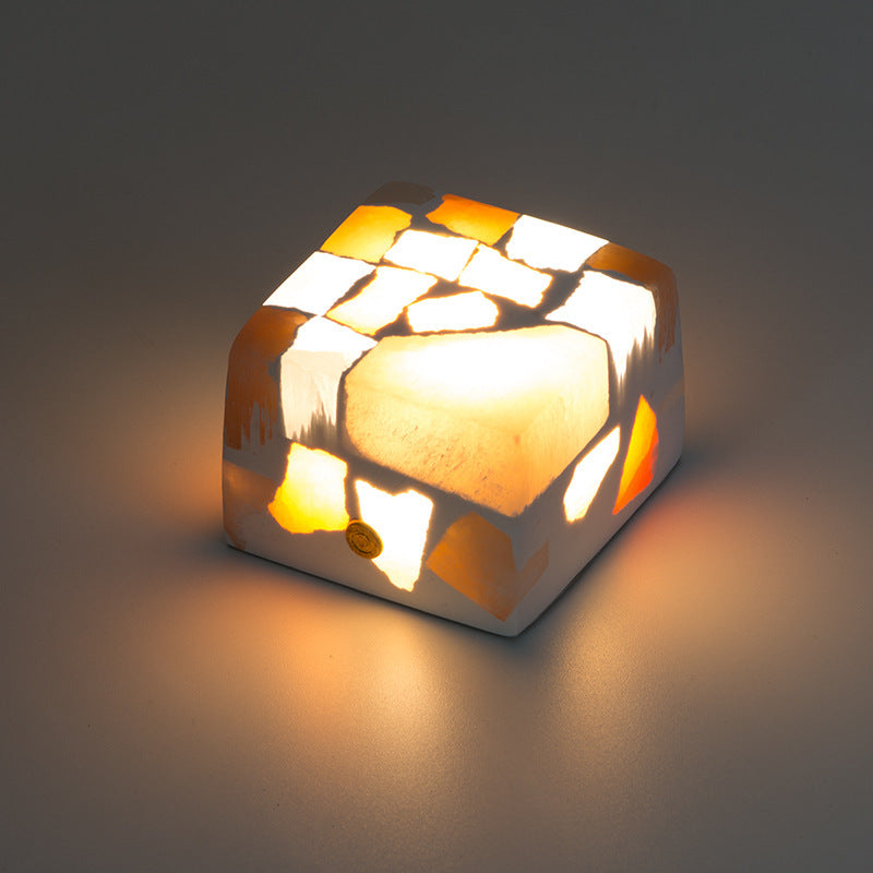 Light-transmitting Gypsum Cube Sugar